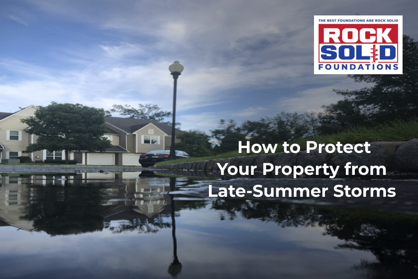 Rock Solid Foundations protects homes from late-summer storm damage with expert drainage systems