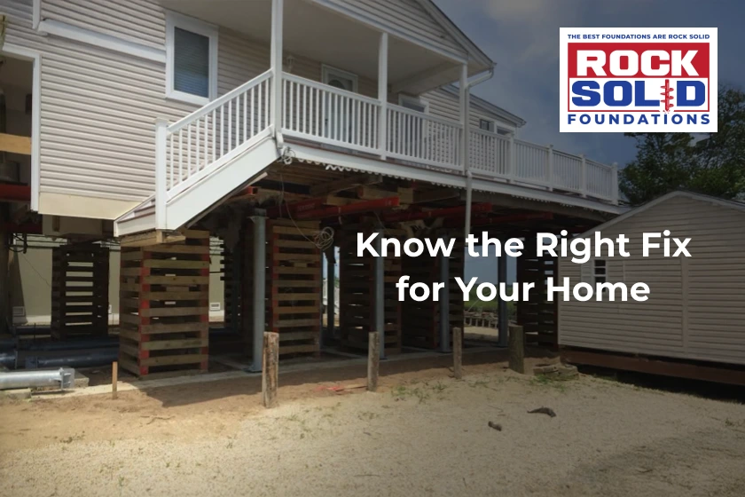 Foundation repair support by Rock Solid Foundations