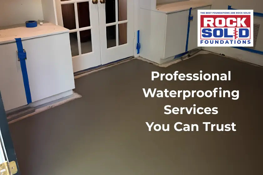 Prevent winter flooding with professional waterproofing systems by Rock Solid Foundations
