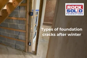 Rock Solid Foundations shows vertical and horizontal foundation cracks after winter