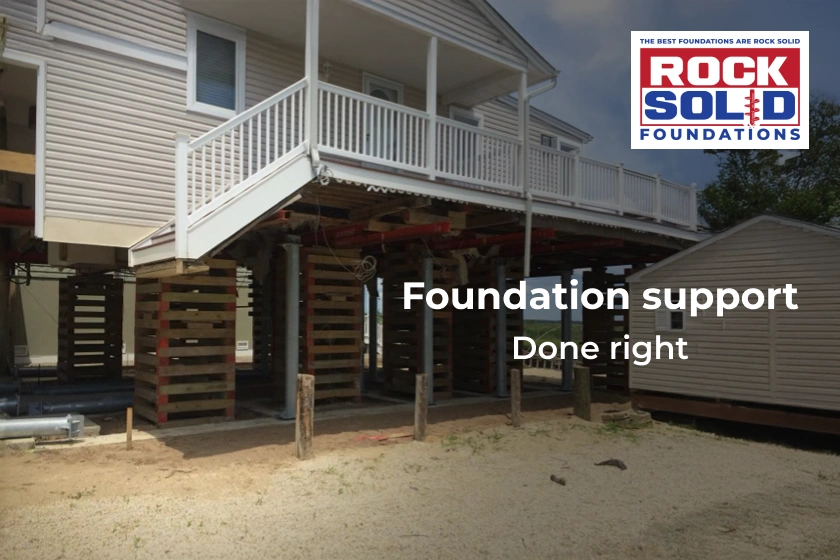 Rock Solid Foundations foundation repair and helical pile installation services in Maryland